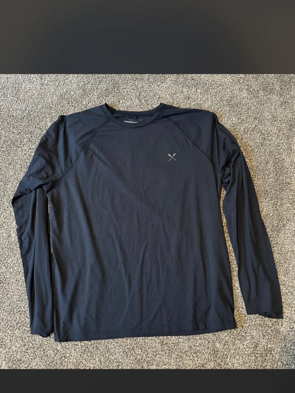 J.Crew Men's Black and Navy T-shirt - M XL